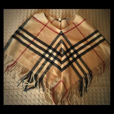 burberry poncho lana|how to authentic burberry poncho.